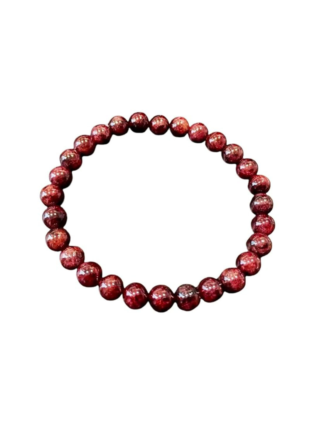 SANKALAN CREATIONS Gemstone Bracelet Brown Crystal Glossy Prayer Room Small Showpiece -