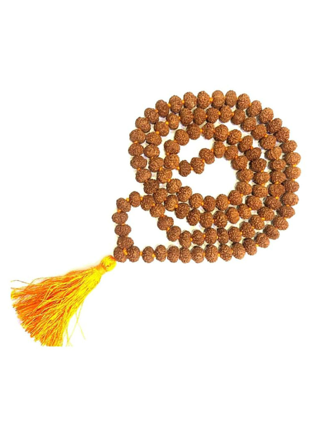 SANKALAN CREATIONS Rudraksha Mala Brown Stone Natural Living Room Small Showpiece -