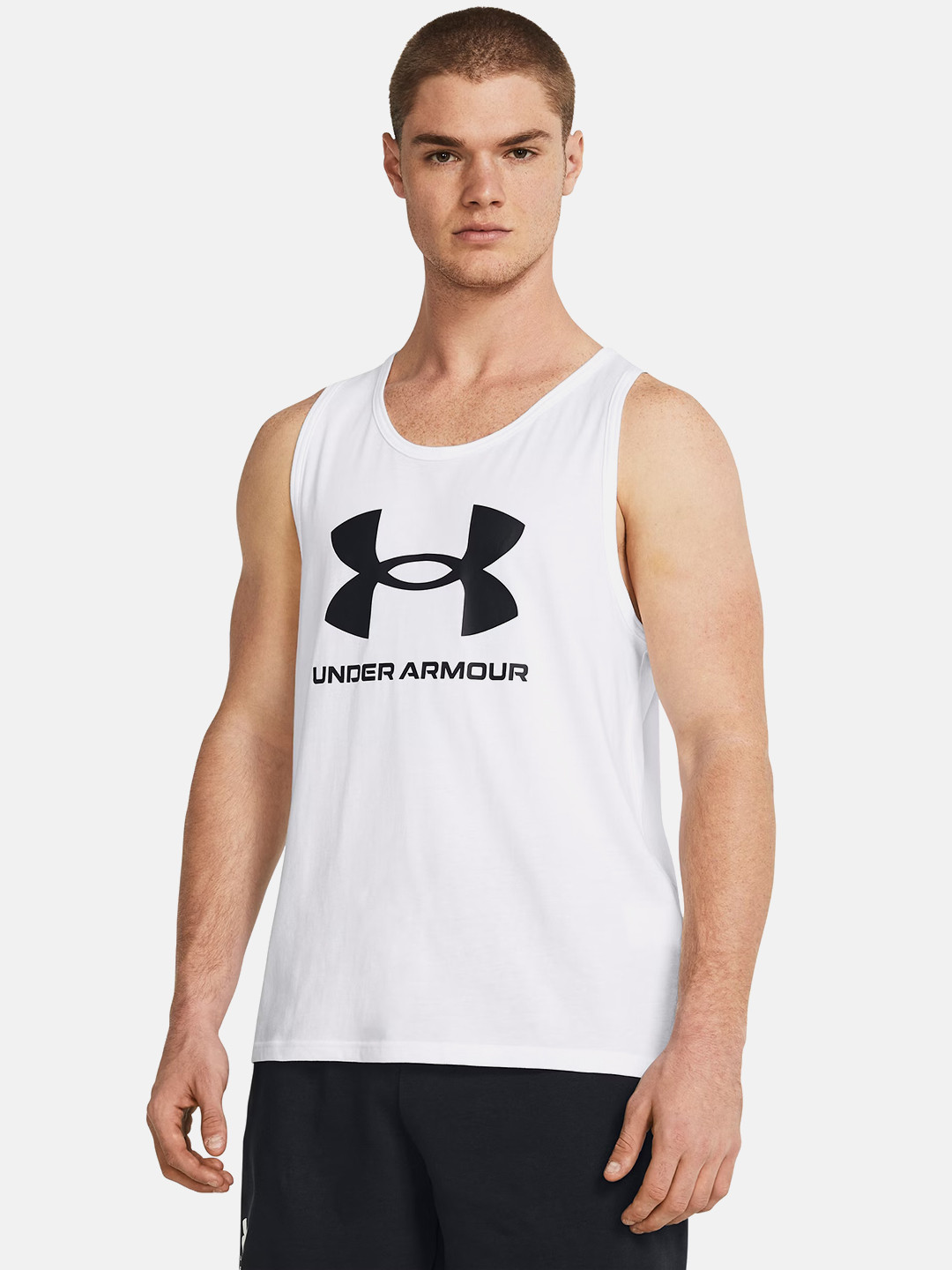 UNDER ARMOUR Sportstyle Brand Logo Printed Sleeveless Tank Outdoor Relaxed Fit T-shirt