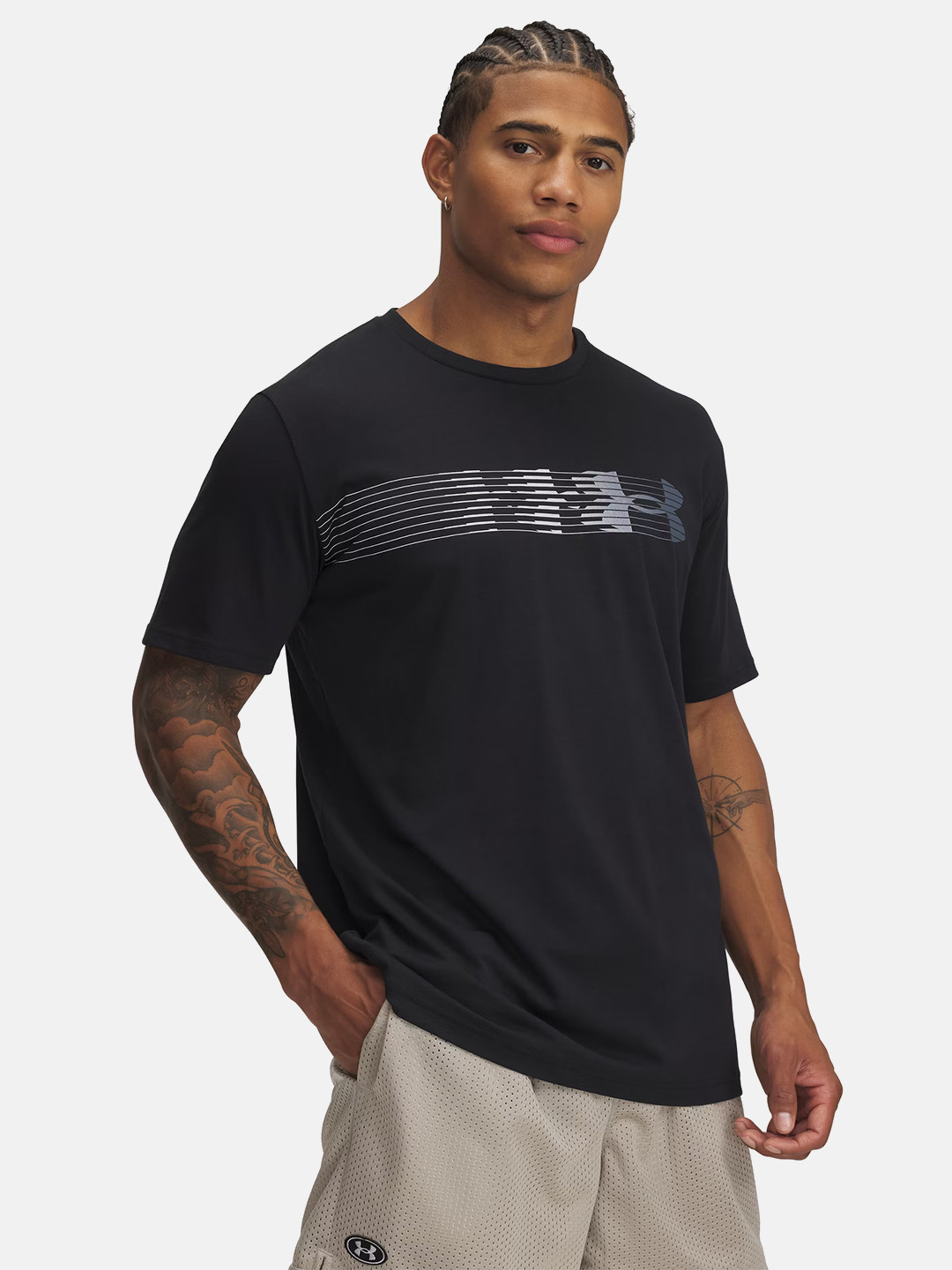 UNDER ARMOUR Brand Logo Printed Relaxed Fit Outdoor Relaxed Fit T-shirt