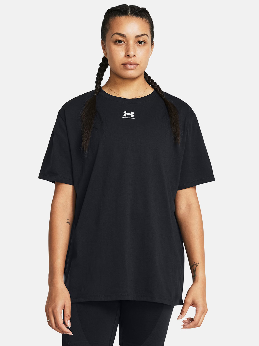 UNDER ARMOUR UA Campus Drop-Shoulder Sleeves Oversized Sports T-shirt