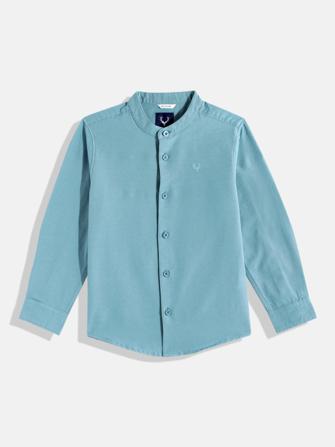 Allen Solly Junior Kids Boys Band Collar Pure Cotton Casual Shirt