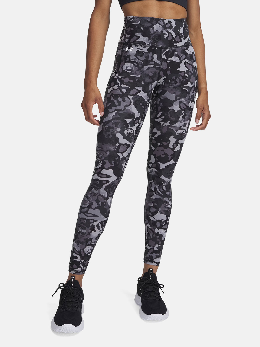 UNDER ARMOUR Women Camouflage Print High-Rise Odor Control Ankle-Length Tights