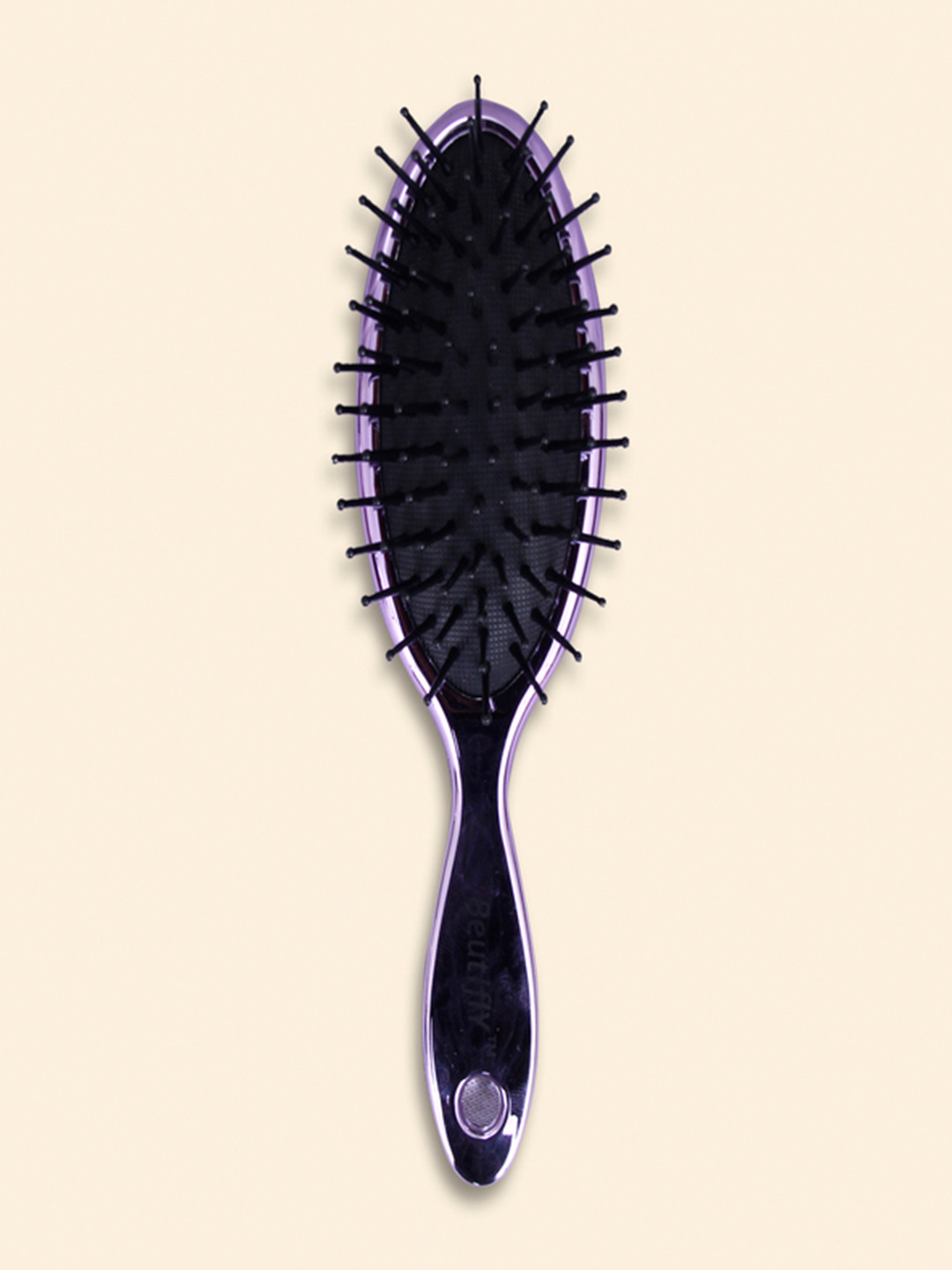 Beutifly Pocket Friendly Paddle Oval Hairbrush - Purple