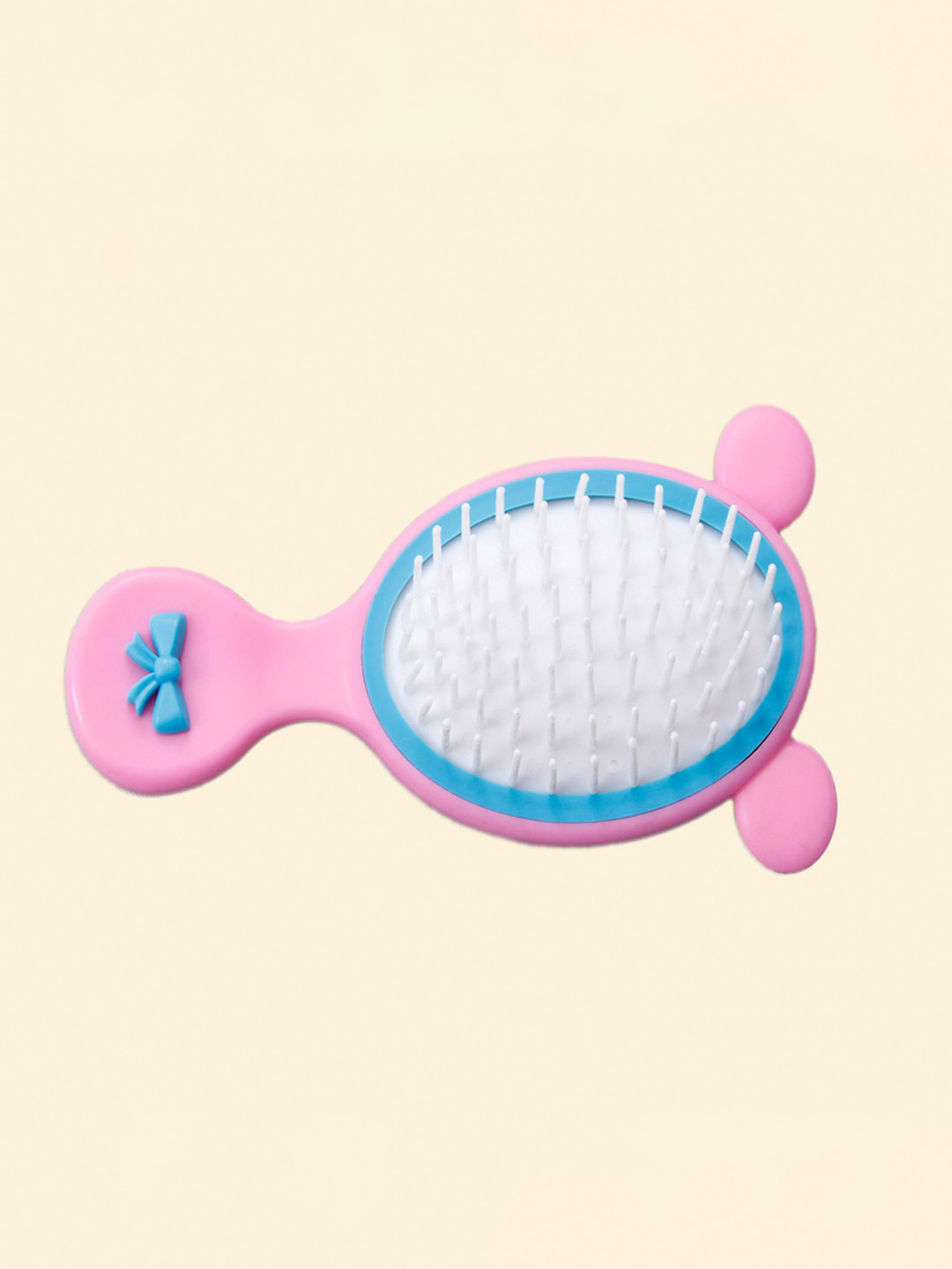 Beutifly Mickey Mouse Paddle Oval Glossy Hair Brush- Pink