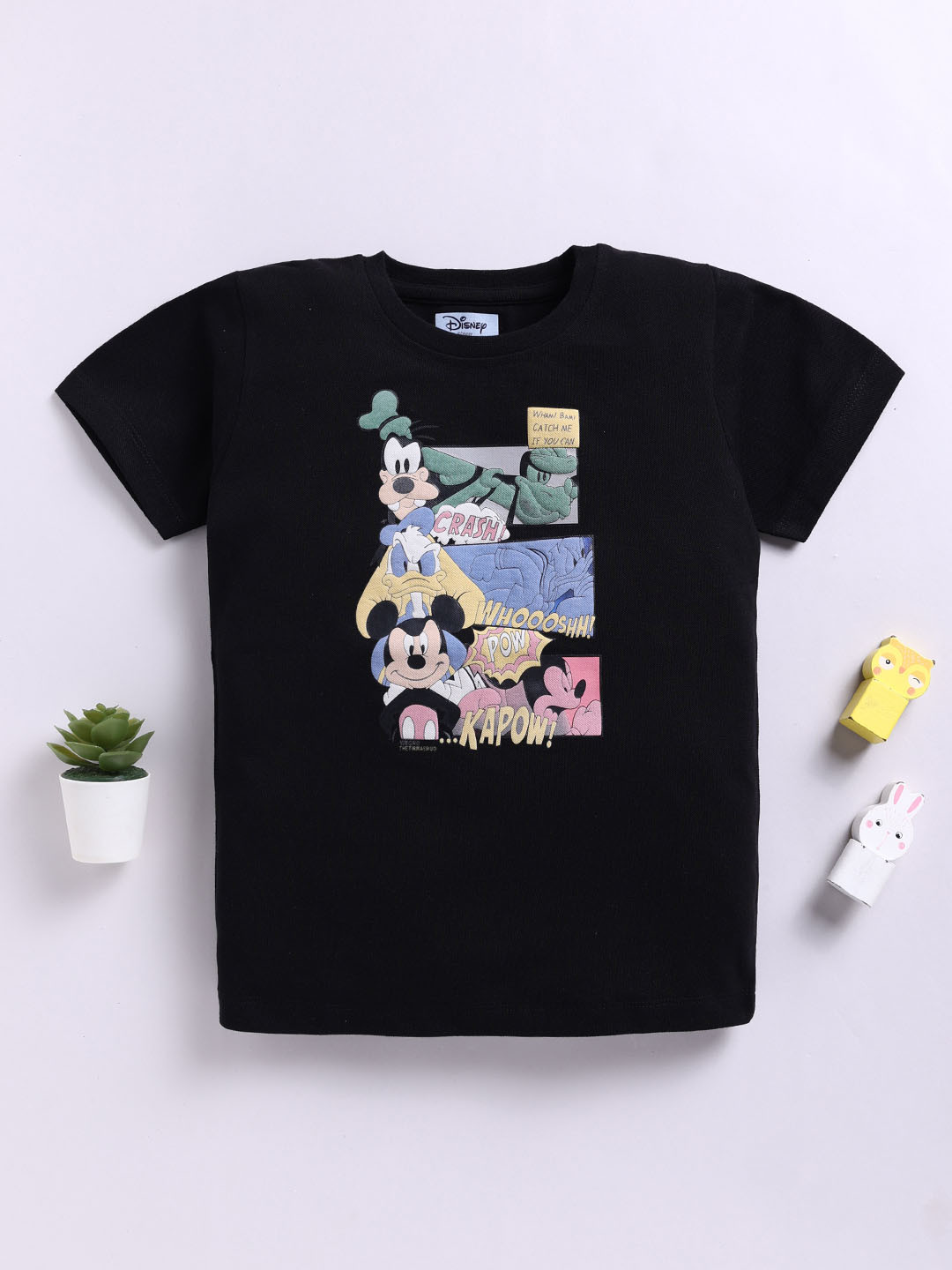 YK Disney Boys Disney Printed Cotton T-shirt