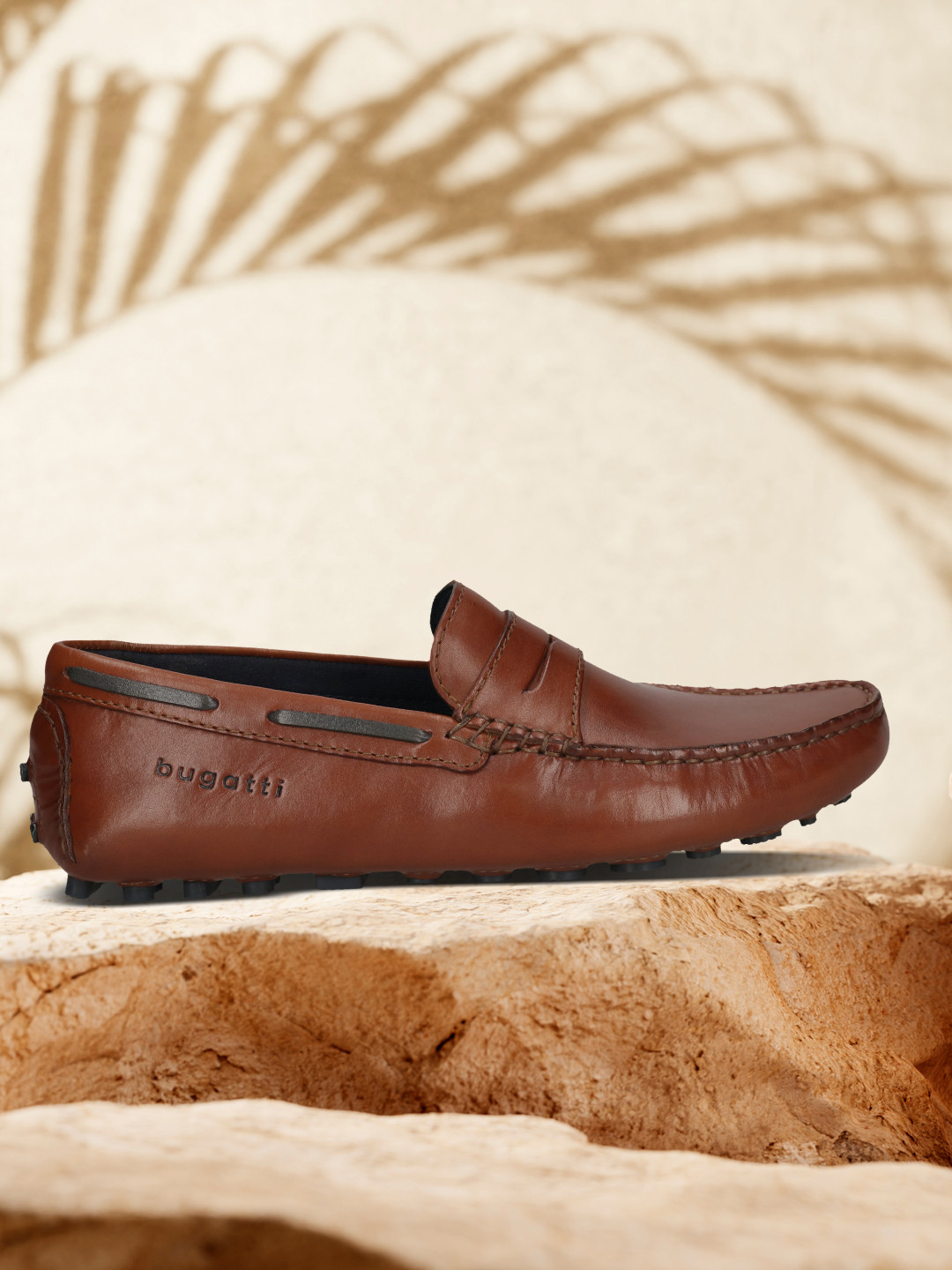 Bugatti Men Manfield Leather Round Toe Loafers