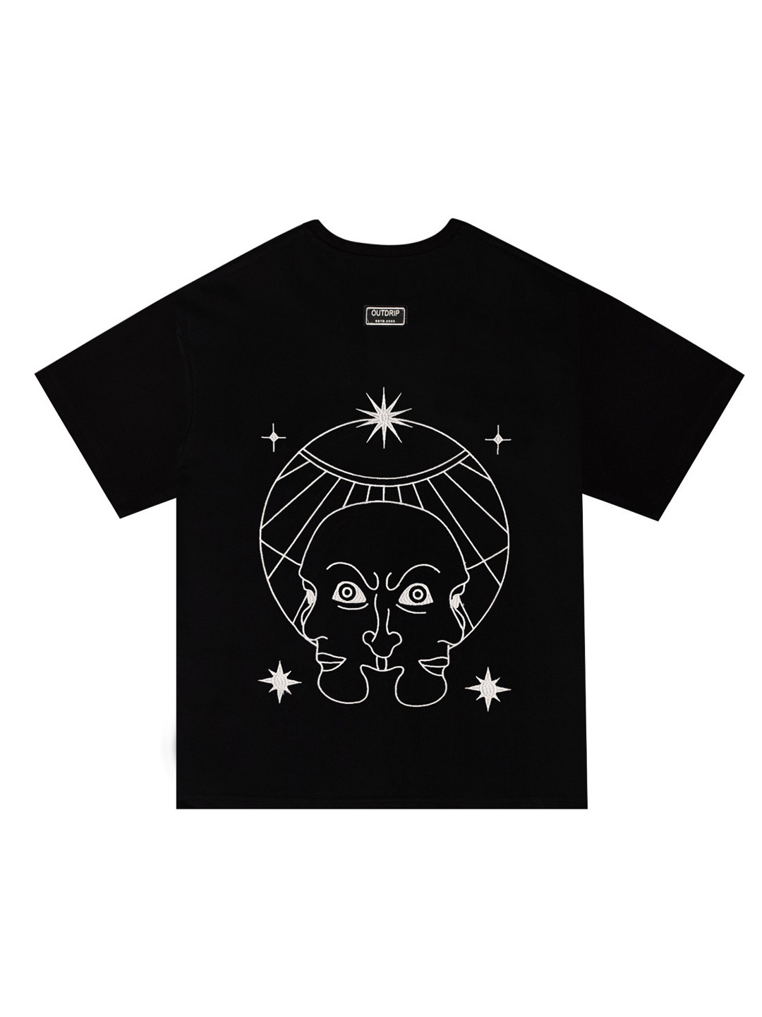 OUTDRIP Men Graphic Oversized Drop-Shoulder T-shirt