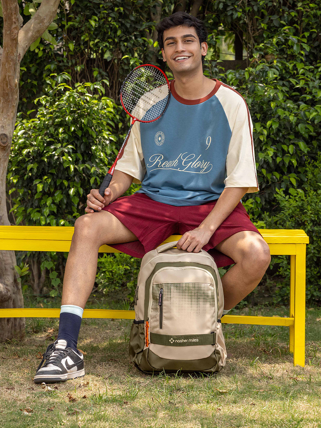 Nasher Miles Technology Laptop Backpack 31 Liters Polyester with Raincover (Olive)