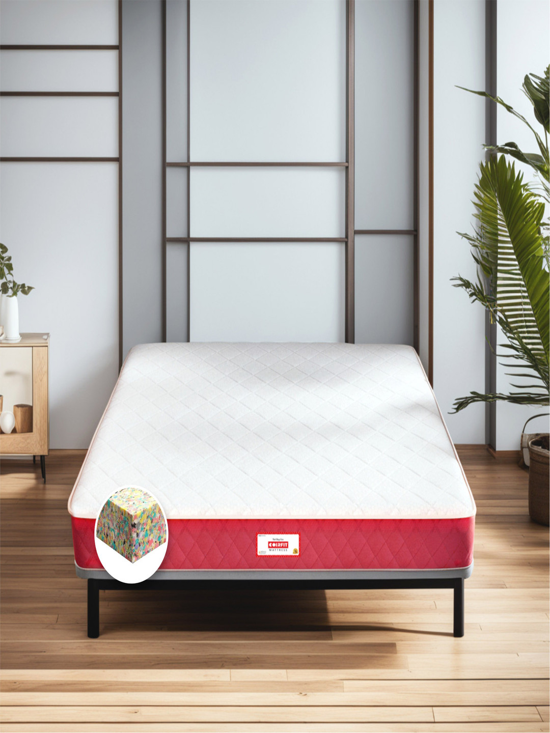 BONE ZONE with REBOTECH Tech.Bonded Foam Single Size 8 Inch Mattress (72X36 Inches)