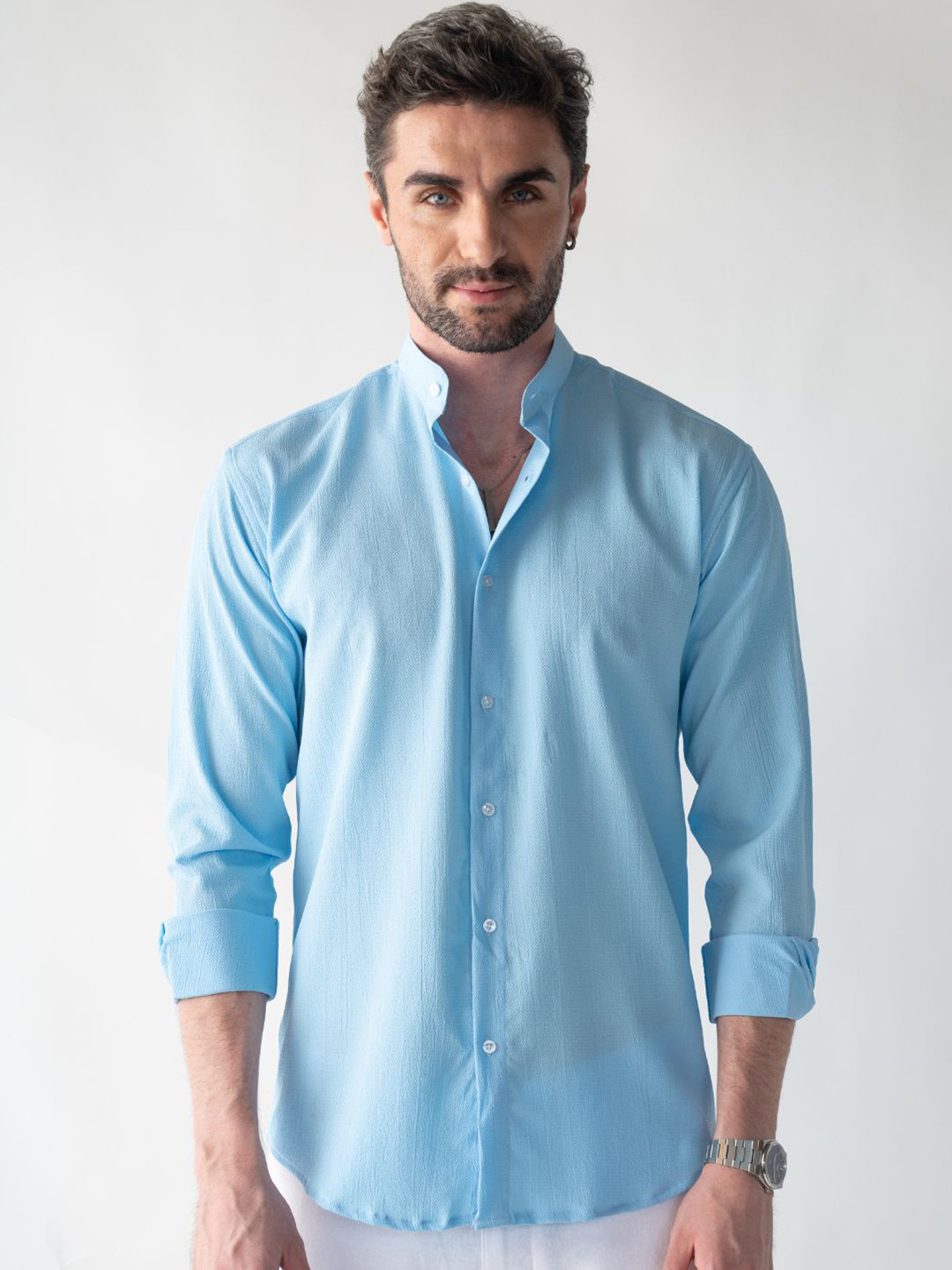 VELLURE Ripple Men Button-Up Full Sleeve Shirt