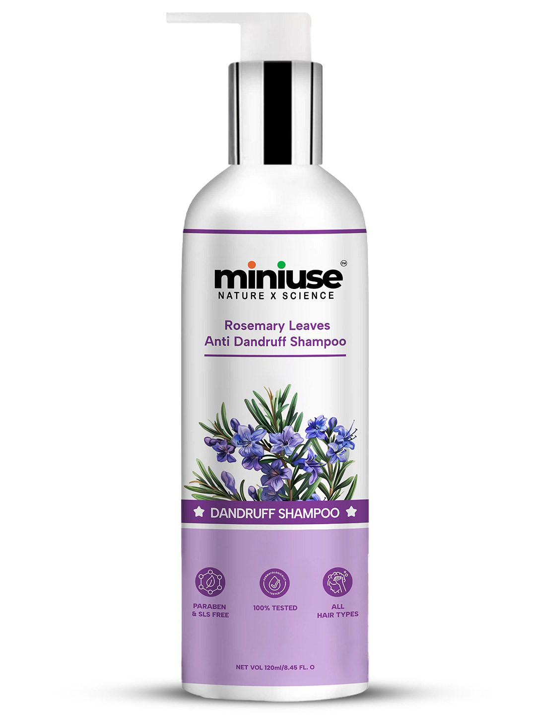 Miniuse Rosemary Leaves Anti Dandruff Shampoo - 120 ml