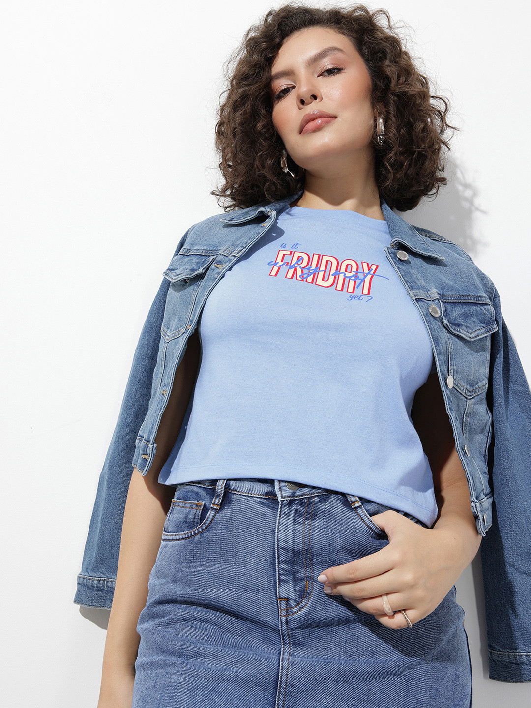 The Roadster Life Co. Typography Printed Boxy T-shirt