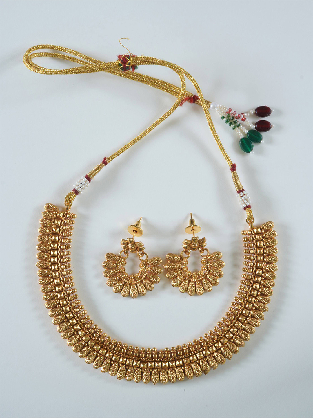 inc63-for elites Brass Gold-Plated Antique Necklace