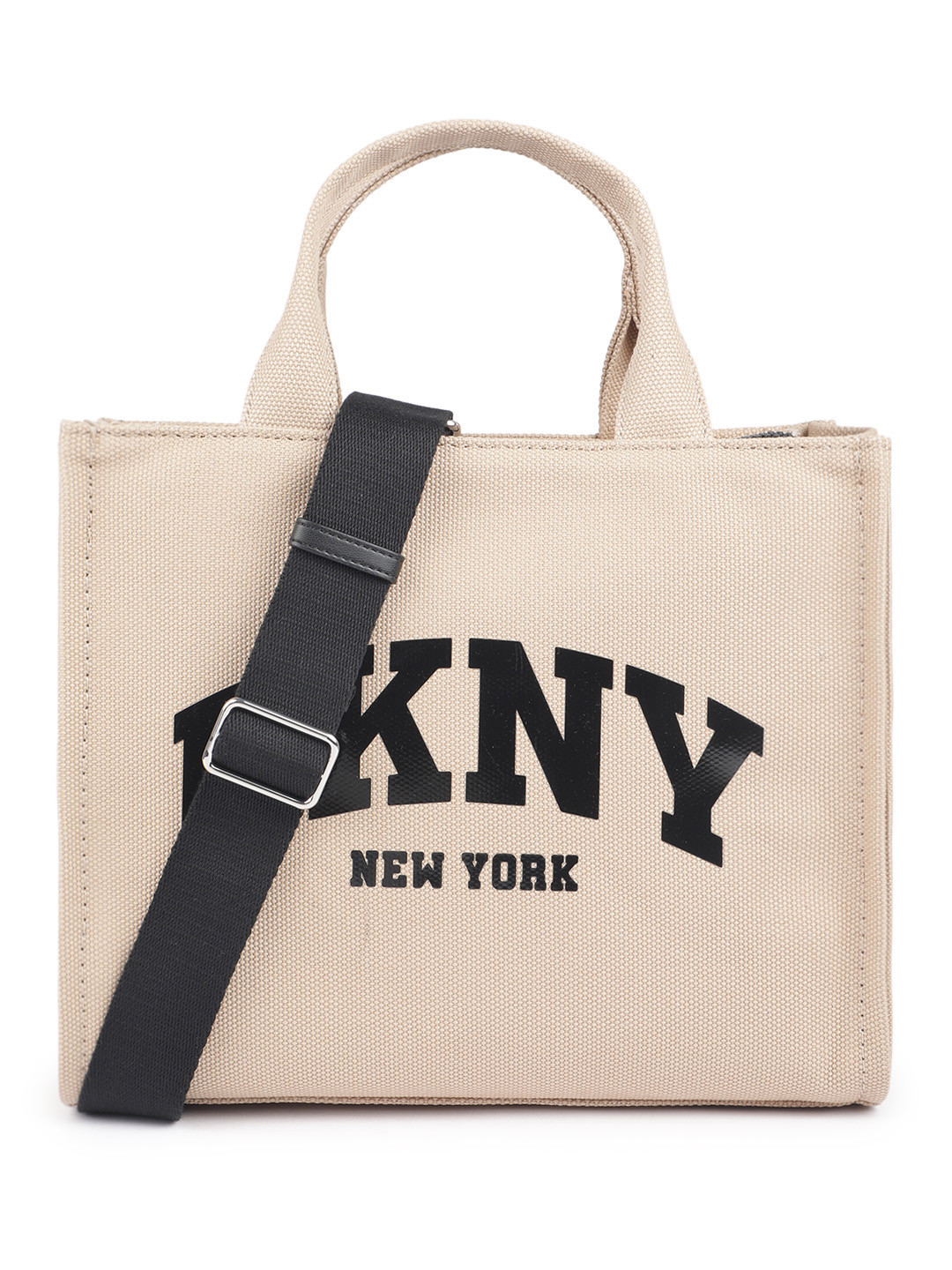 DKNY Printed Structured Handheld  Bag with Detachable Sling Strap