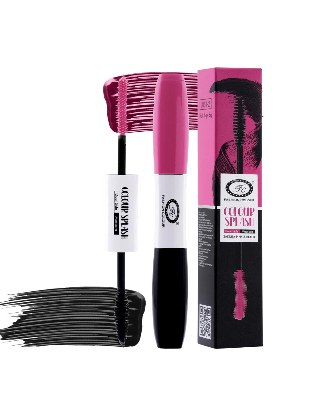 Fashion Colour Colour Splash Dual Side Mascara - Sakura Pink & Black
