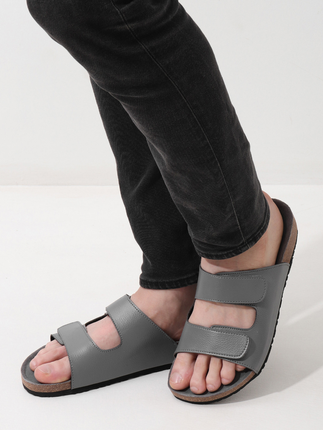 NoStrain Men Parallel Cork Sandals
