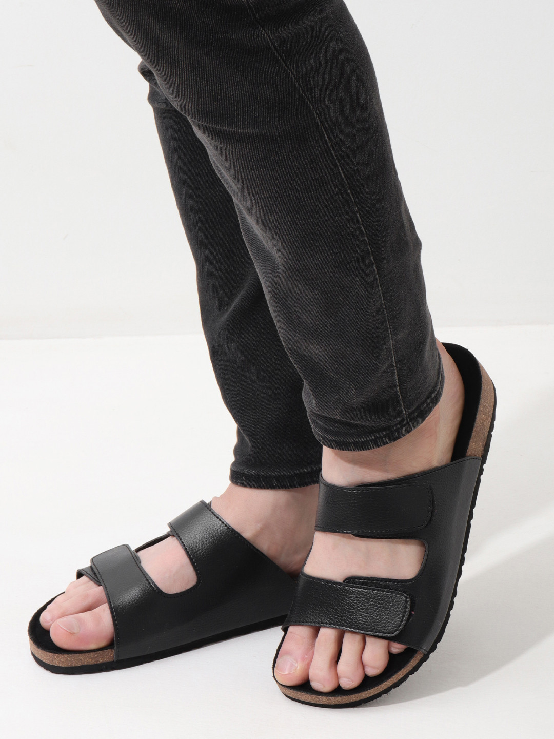 NoStrain Men Parallel Cork Sandals