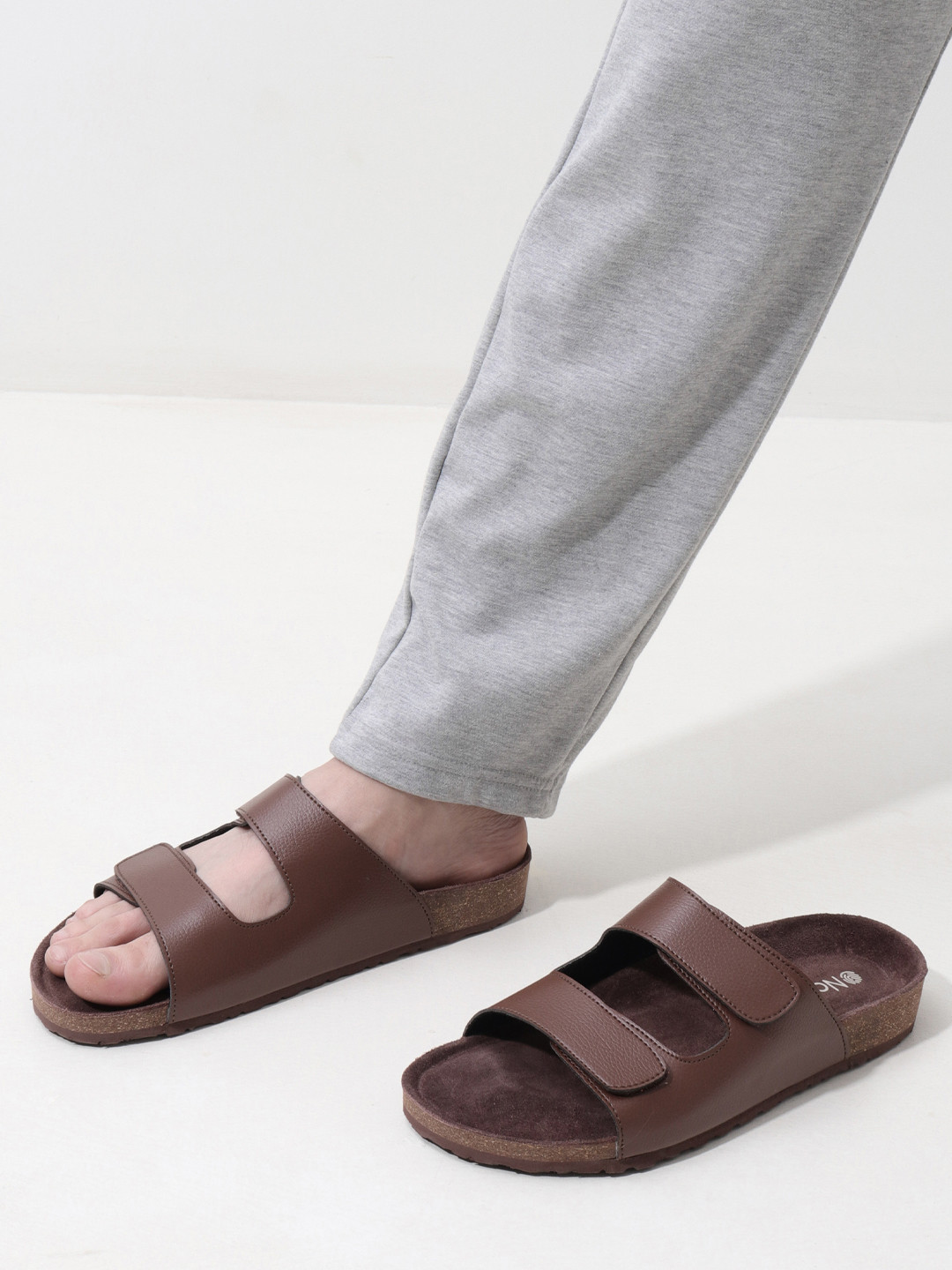 NoStrain Men Parallel Cork Sandals