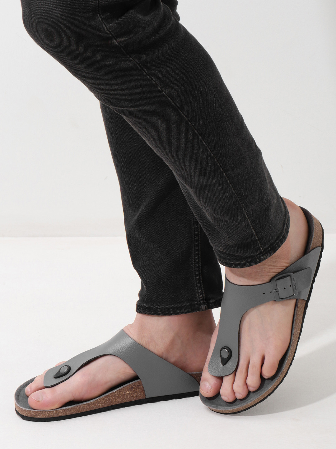 NoStrain Men Thong Cork Sandals