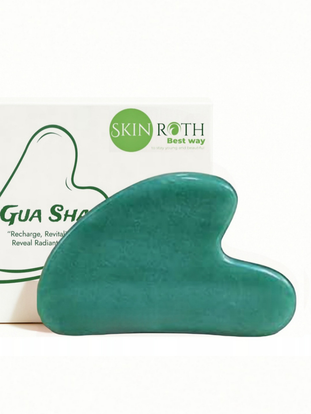 SKINROTH Korean Jade Gua Sha Face Massager Tool