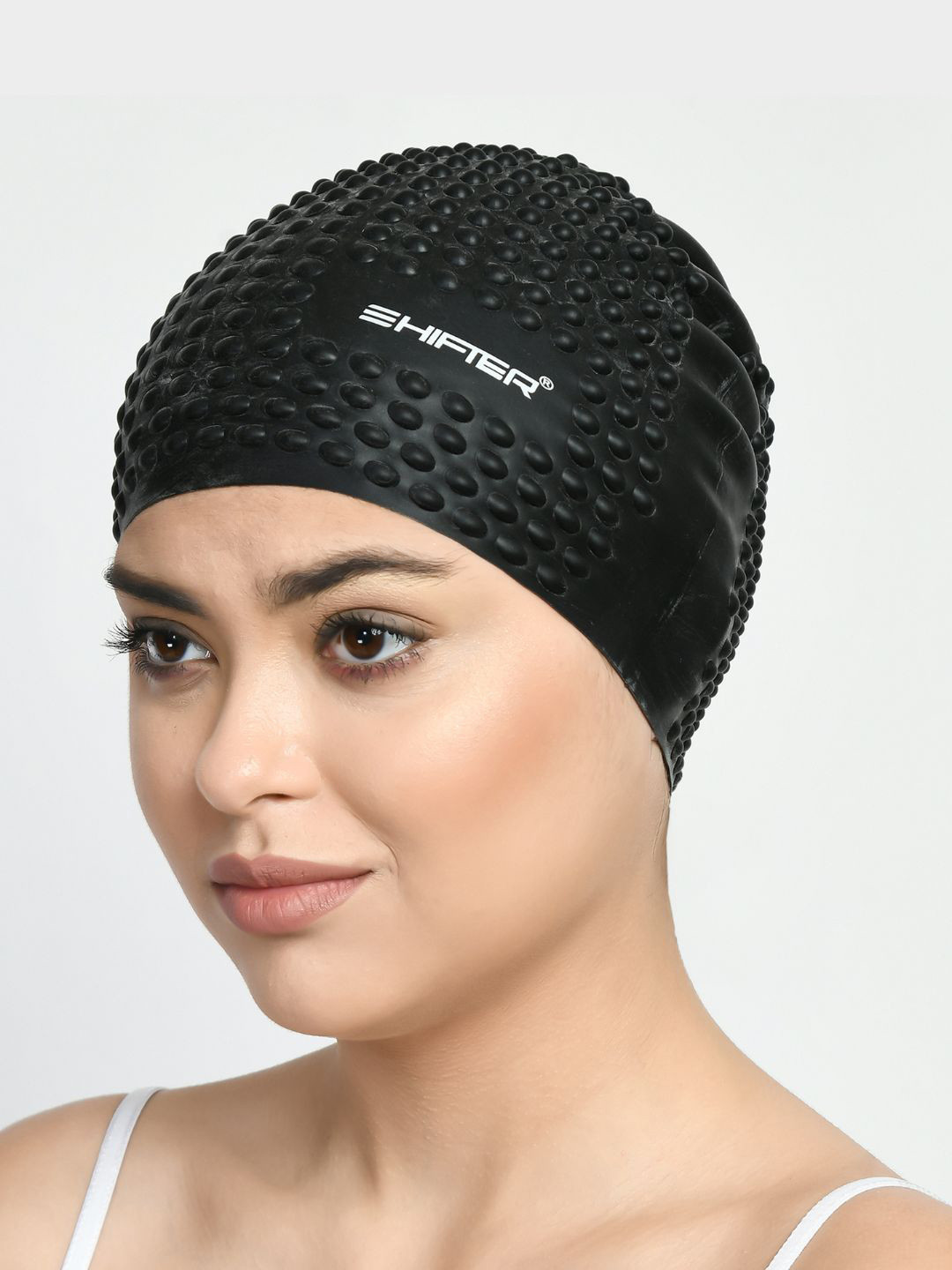 SHIFTER Bubble Textured Anti-Slip Silicone Swimming Cap