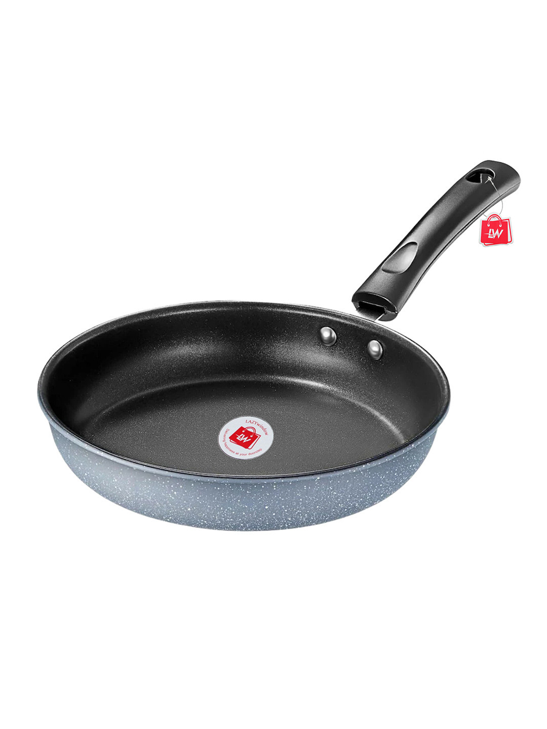 LAZYwindow Black & Grey Premium Quality Fry Pan