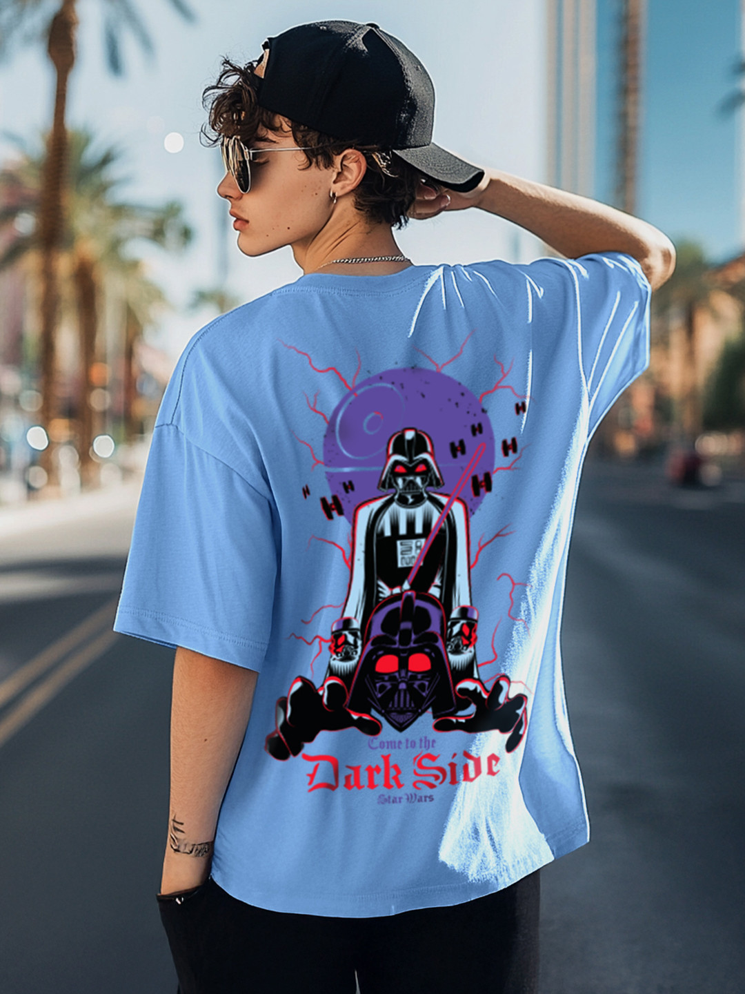 VEIRDO Men Star Wars Printed T-shirt