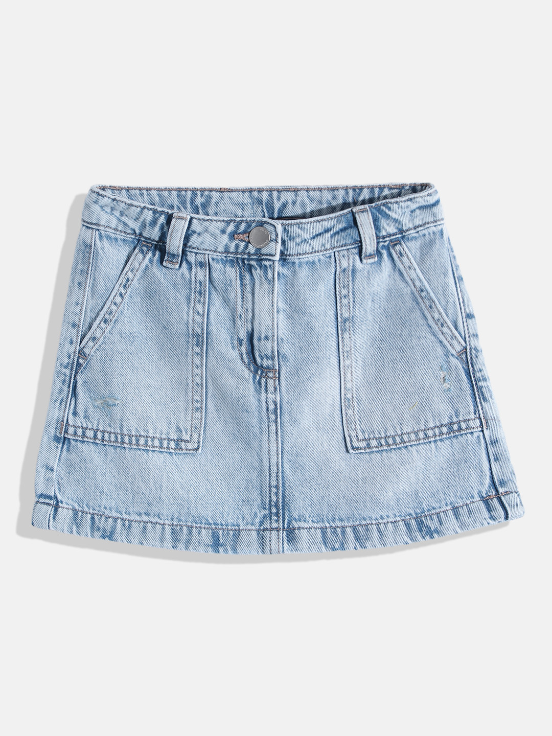 NEXT Girls Pure Cotton Denim A-Line Skirt