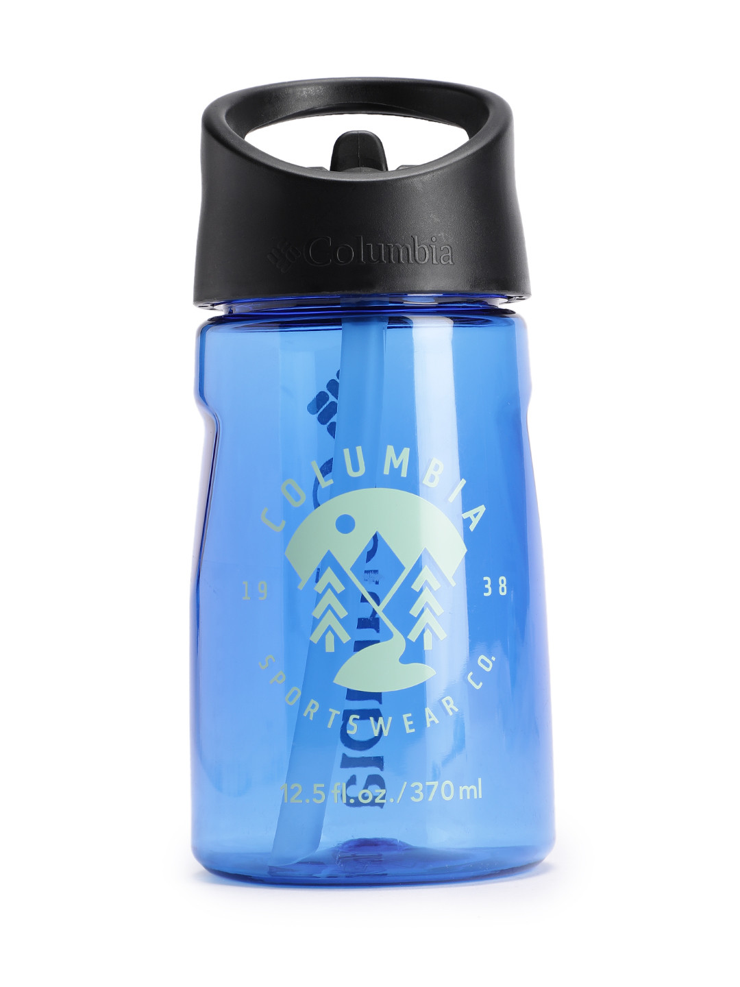 Columbia Tritan Blue Typography Tritan Integrated Spout Sipper - 375ml