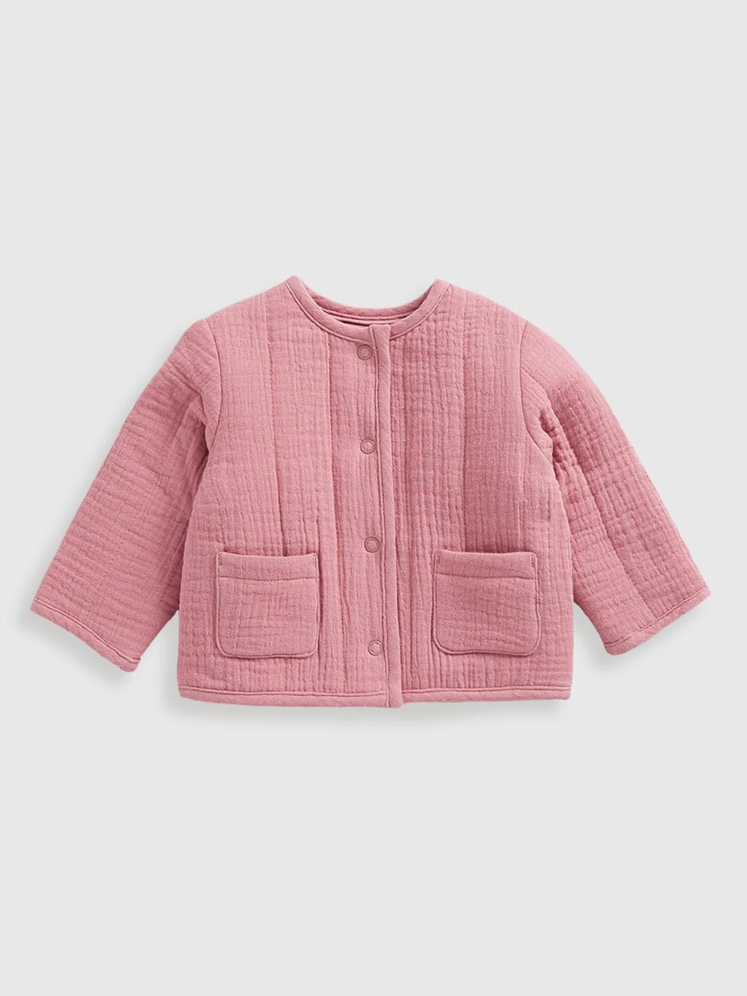 mothercare Girls Cotton Crop Tailored Jacket with Embroidered