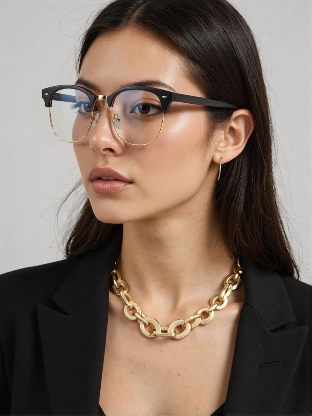 RORCE Unisex Wayfarer Sunglasses with UV Protected Lens RS06_BLF_TRL_GOR