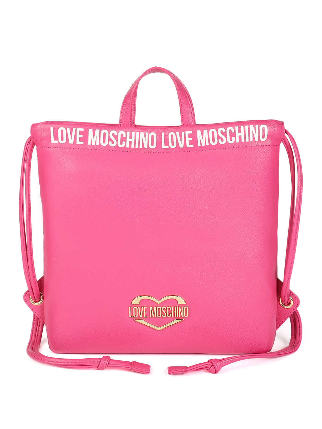 LOVE MOSCHINO Women Brand Logo Printed & Metal Detailing Backpack