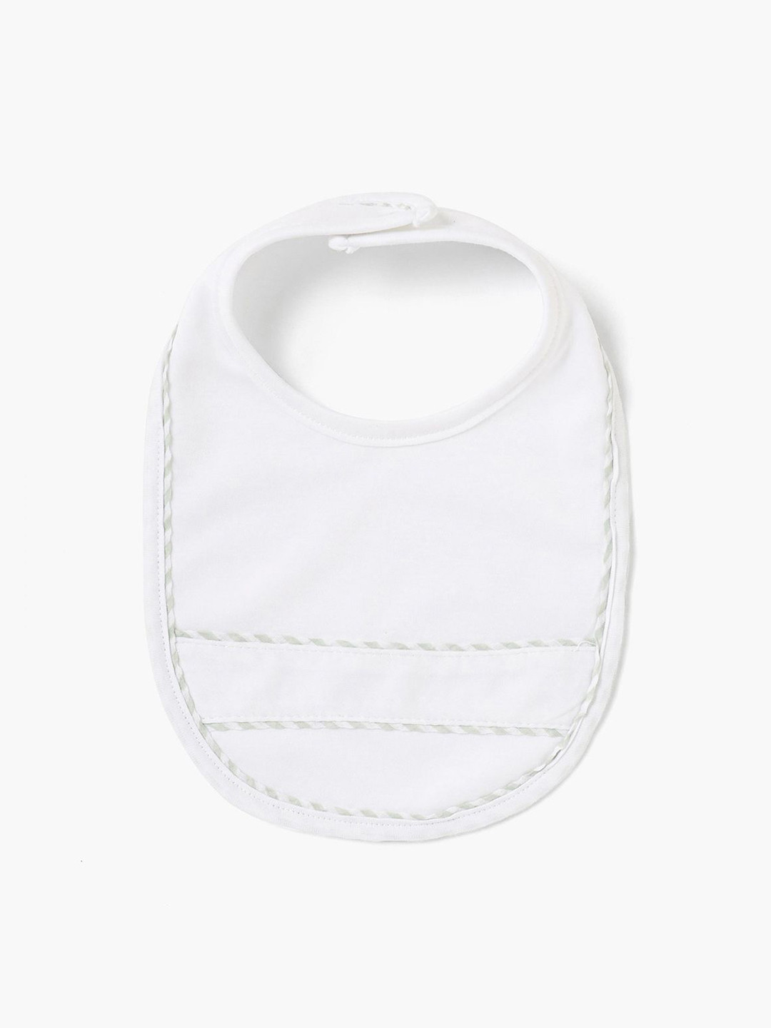 Giggles by Babyshop Infant Boys Pure Silk Piping Detail Bib