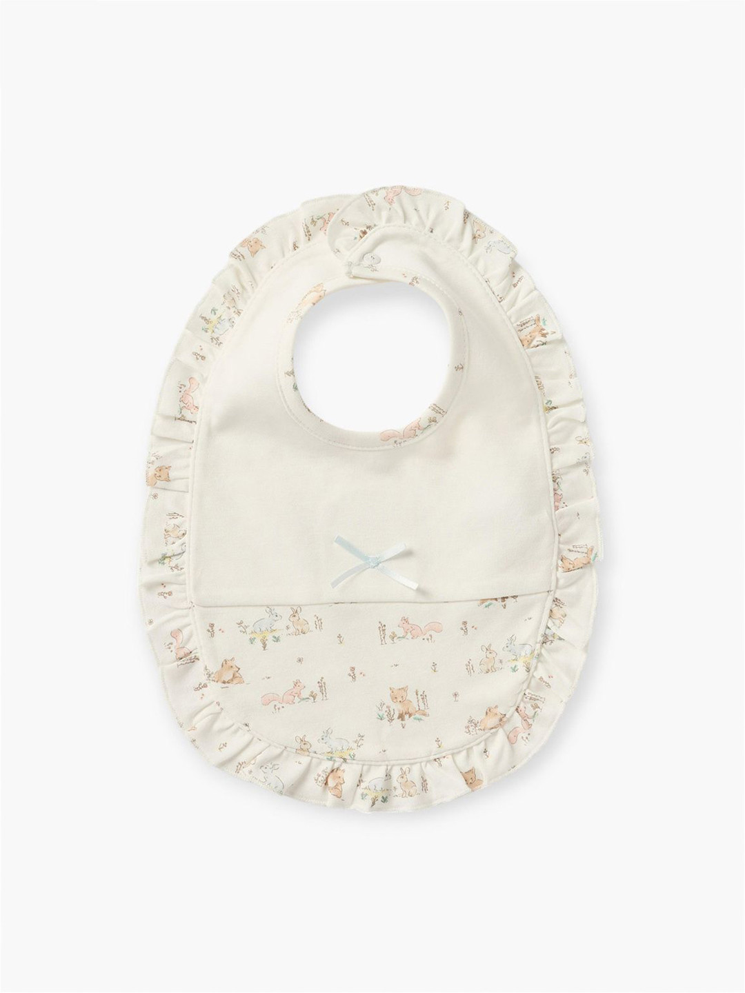 Giggles by Babyshop Girls Printed Bib with Button Closure
