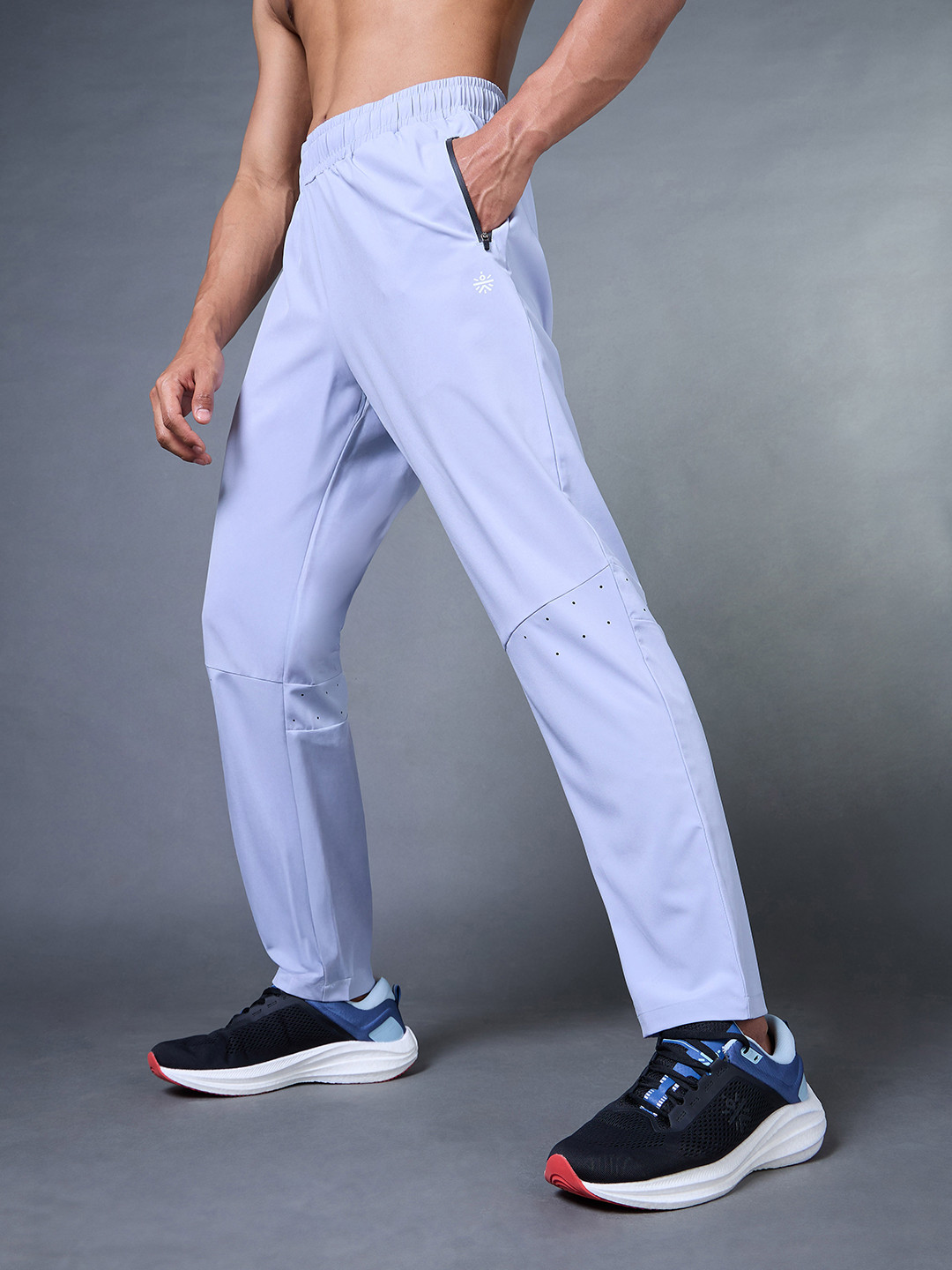 CULT Men Blue High Flex Training Performance Trackpants