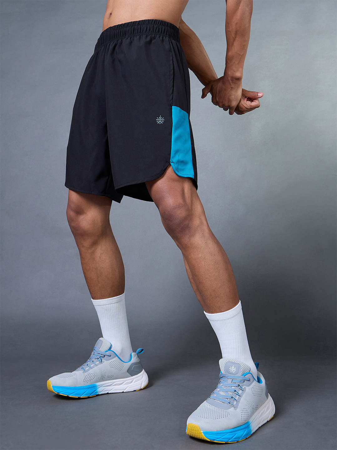 Cult Men's Black Pace Up Runner's Shorts