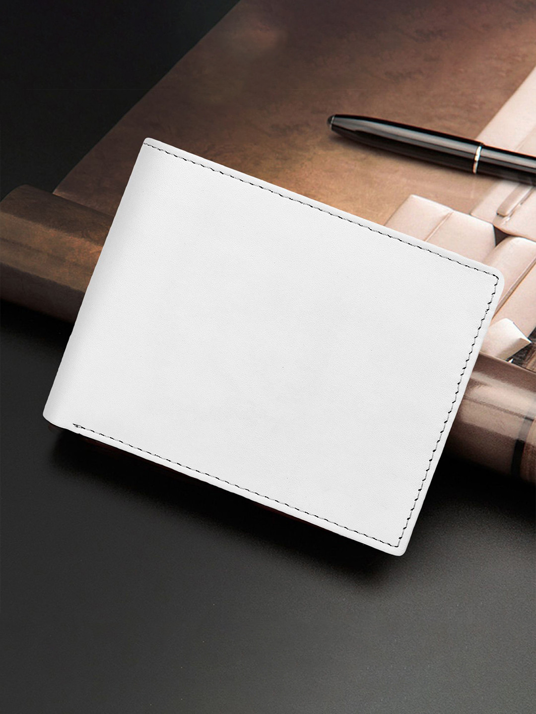 Provogue Men Brand Logo Two Fold Wallet