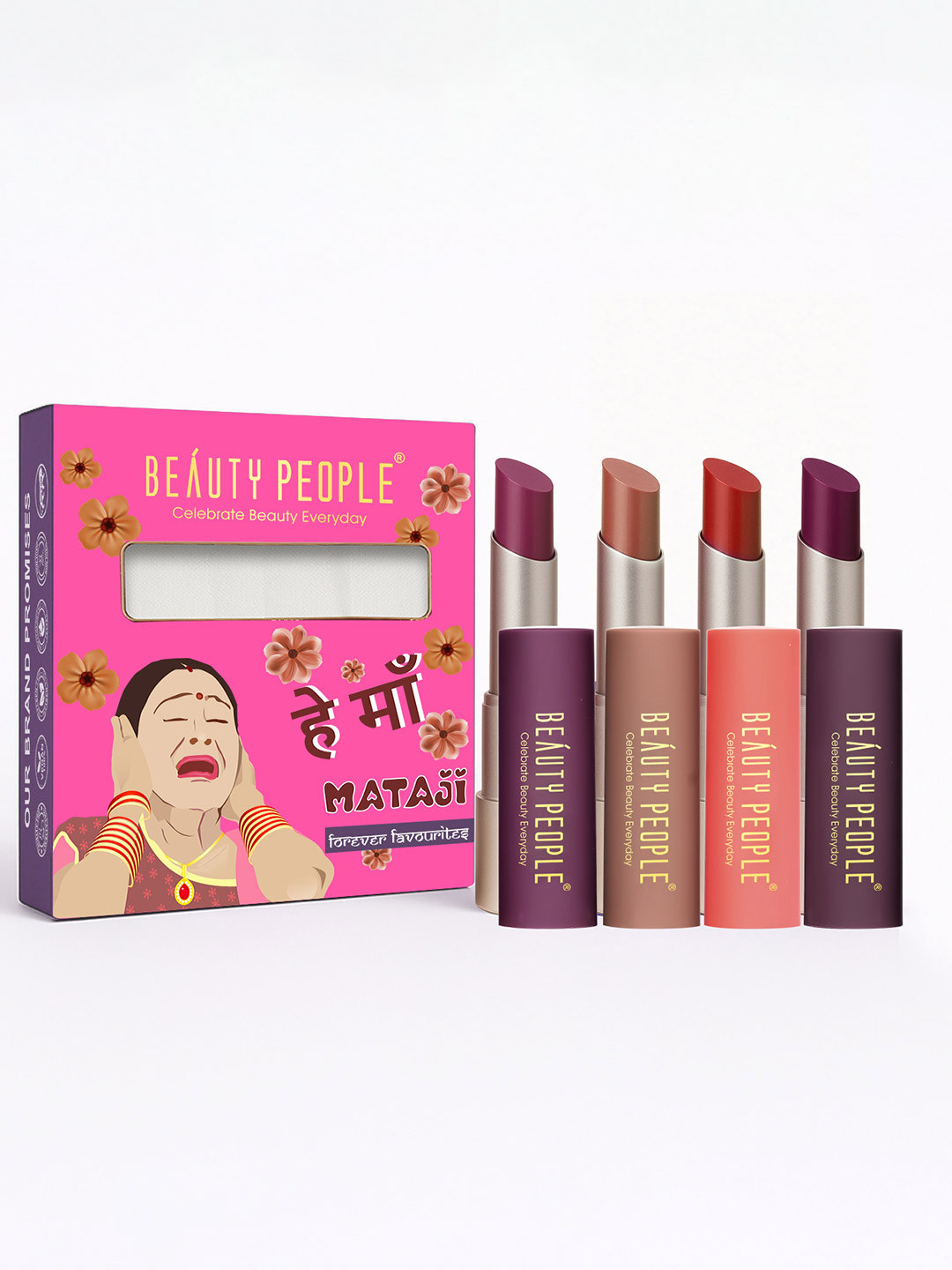 Beauty People Desi Diva Matte Lipstick Set 15.2 gm Forever Favourites