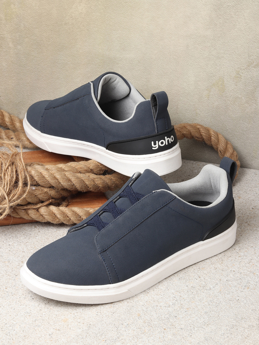 yoho Men Ejogs Nubuck Leather Footpharma Footbed Slip-On  Sneaker