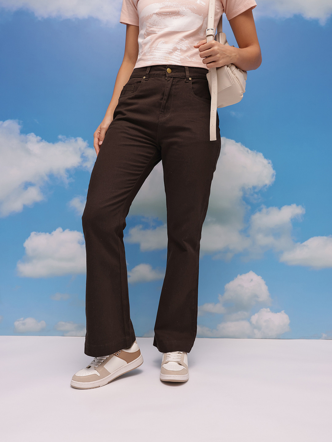 CORSICA Women Bootcut Mid-Rise Non-Stretchable Jeans