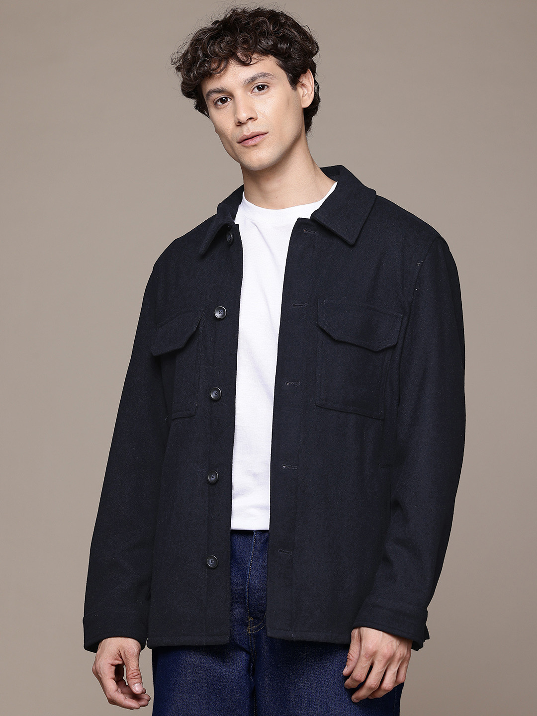 MANGO MAN Flannel Tailored Jacket