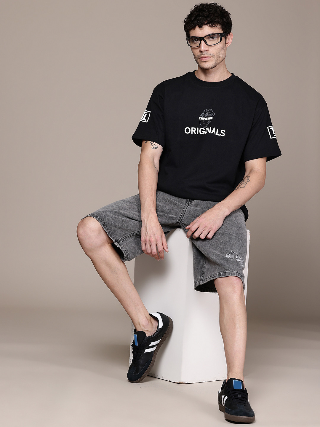 ZORI WORLD Unisex Typography Puff Printed T-shirt