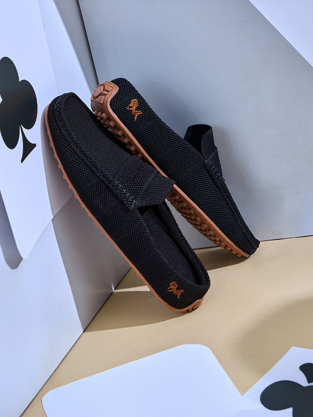 NEEMANS Men Woven Design Relive Knit Loafers