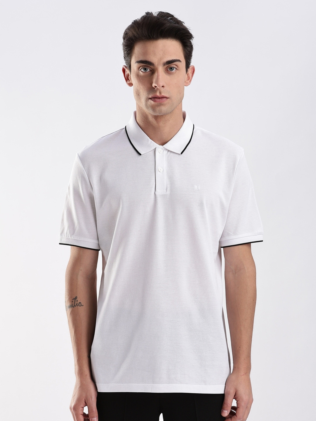 Calvin Klein Jeans Men Polo Collar T-shirt