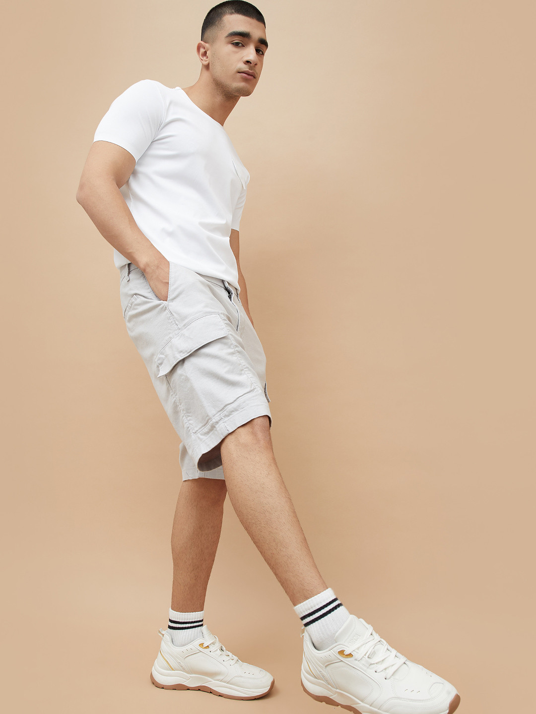 Bossini Men Regular Fit Cargo Shorts