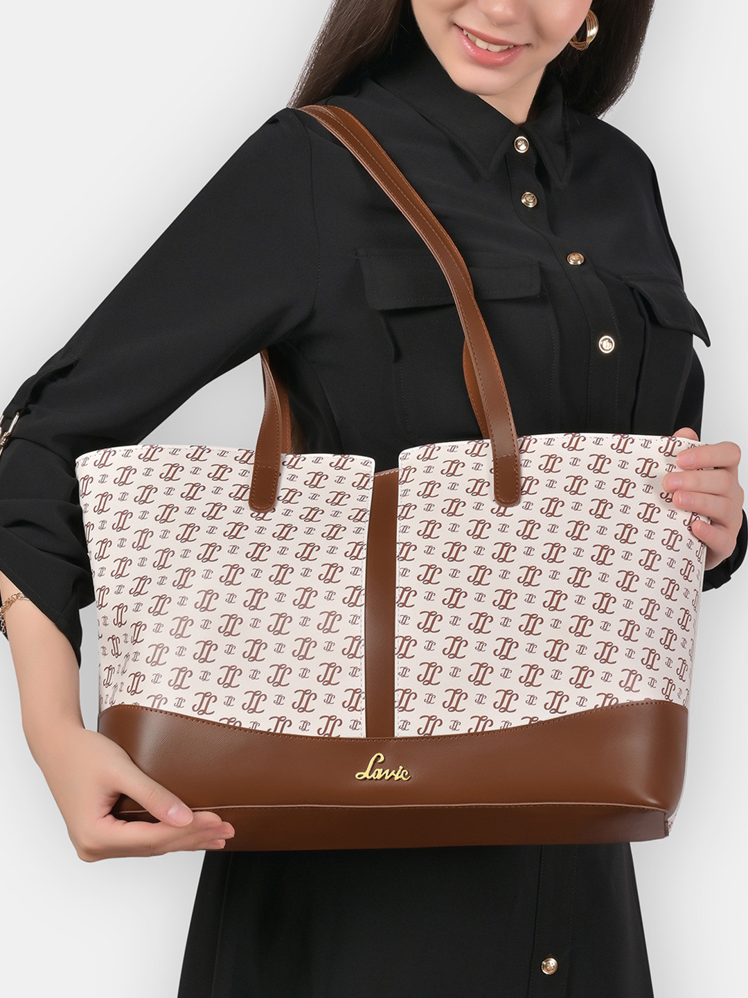 Lavie Women Mono LL Samara Large Tote Handbag