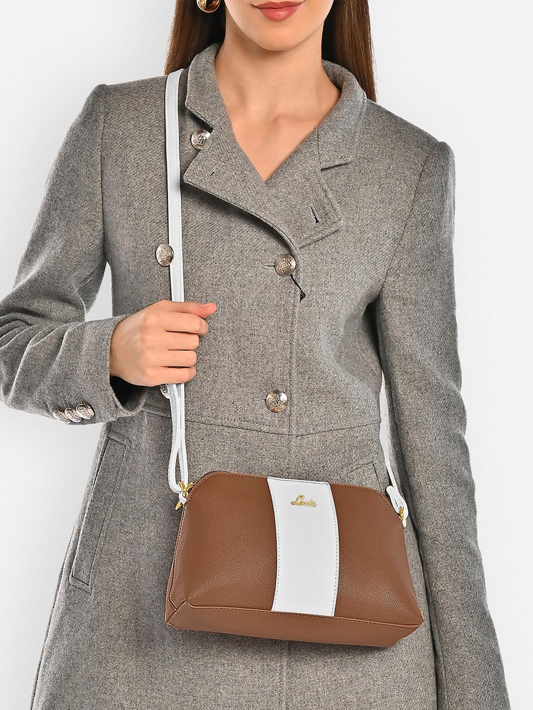 Lavie Women Colourblocked Dome Sling Bag