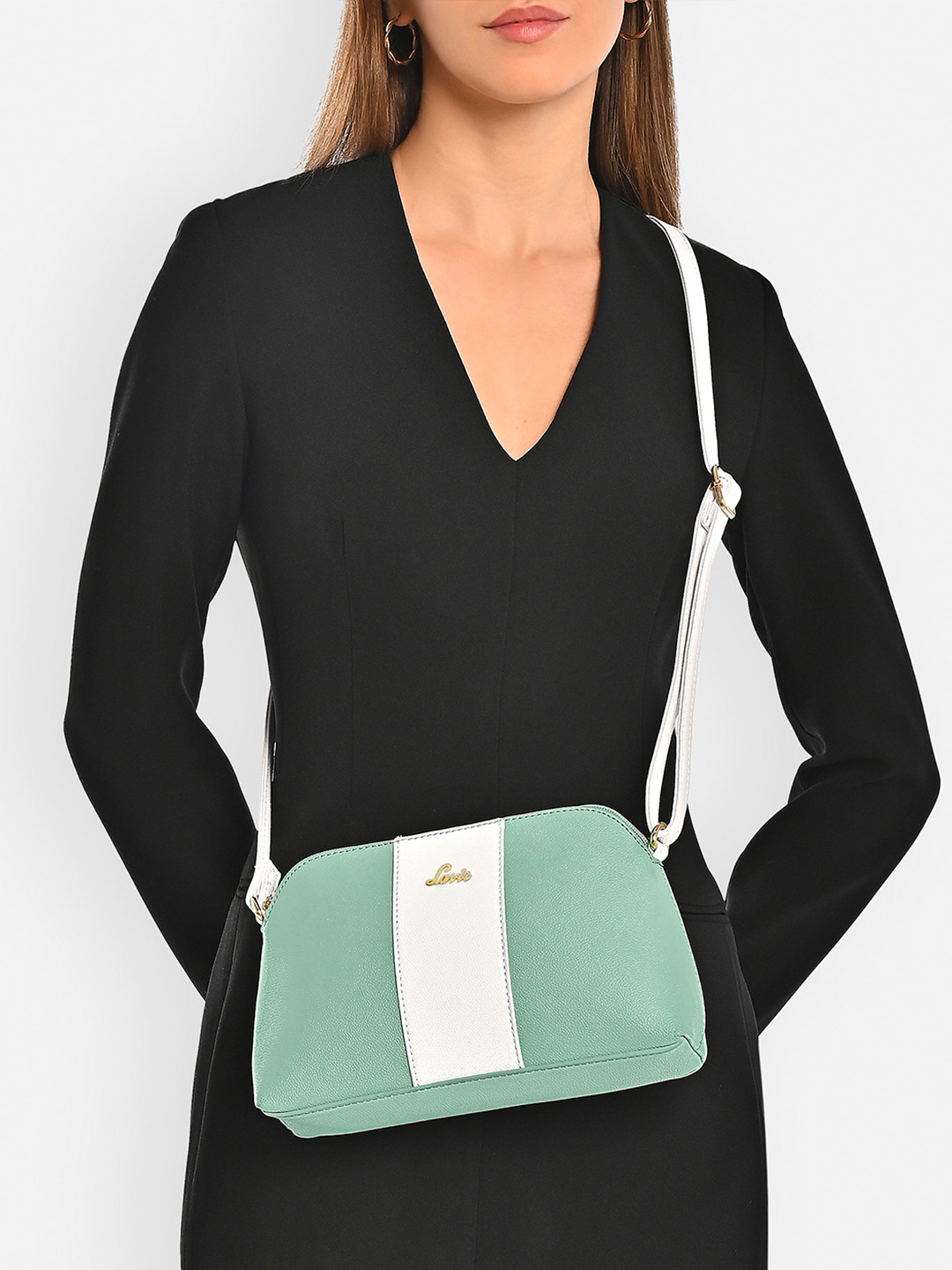 Lavie Women Colourblocked Dome Sling Bag