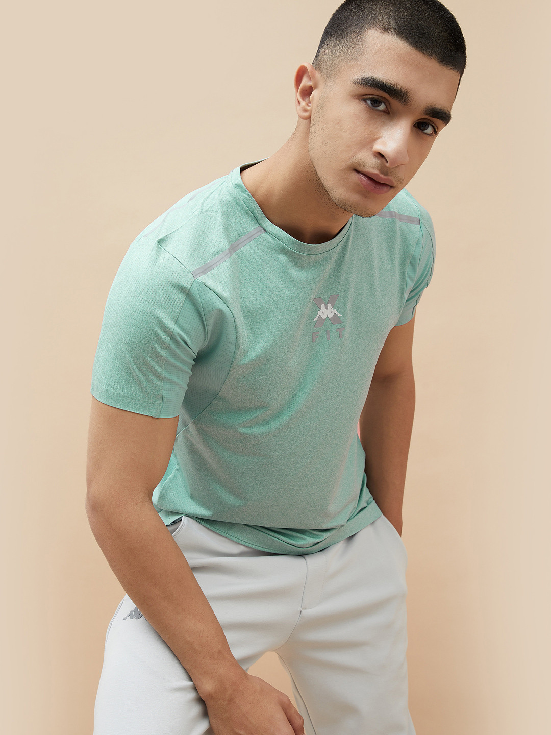 Kappa Men Printed Extended Sleeves T-shirt